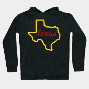 State of Texas Map Hoodie